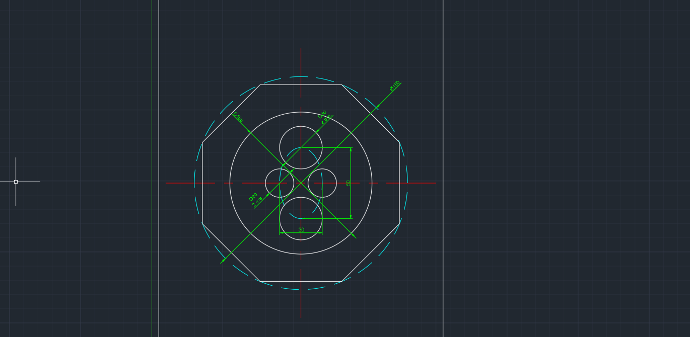 AutoCAD AI — прокладка с отверстиями