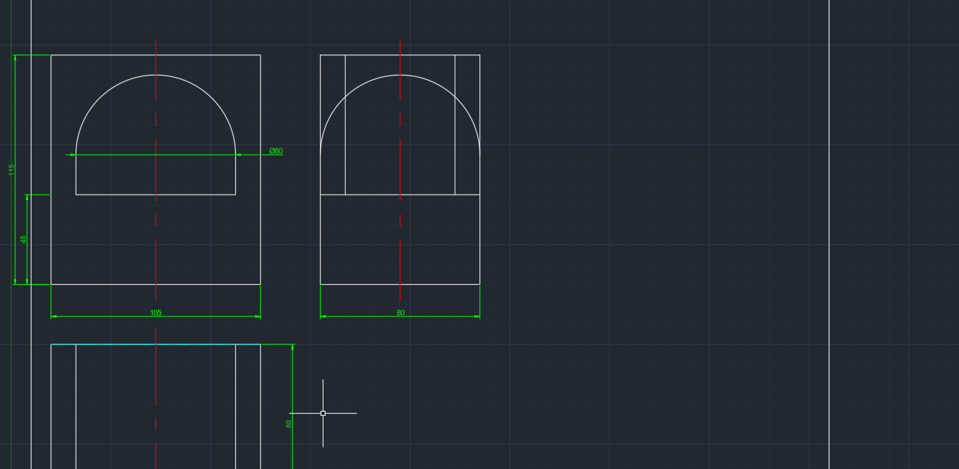 AutoCAD AI — виды детали